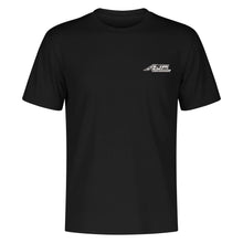 Load image into Gallery viewer, Embroidered Mens Cotton T shirt (Chest Design) Black and white logo
